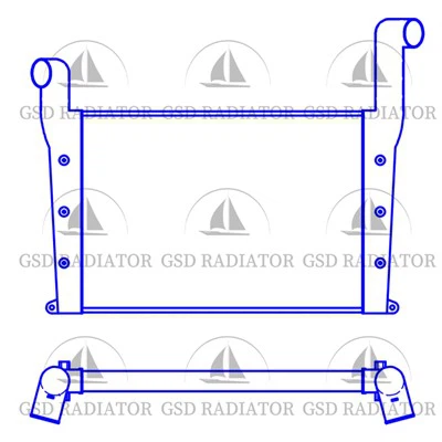 PC 650-8 PC 600-8 intercooler AfterCooler Charge Air Coolier 21M -03-21350 per Komatsu Excavator